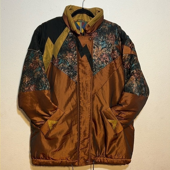 KOMITOR Womens Winter Snow Metallic, Artsy, Jacket Size 20W - Picture 1 of 17